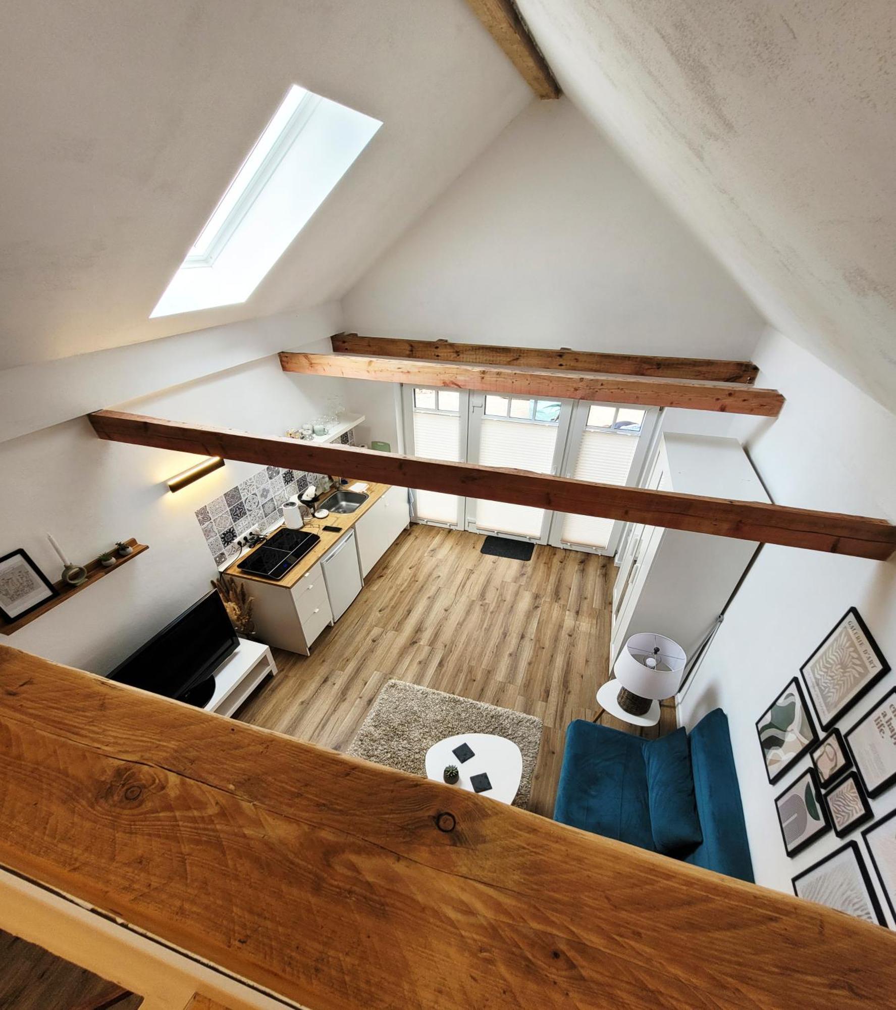 Modernes 1-Zimmer-Apartment Mit Galerie-Schlafkoje Im Skandinavischen Stil Ostenfeld  Exteriör bild