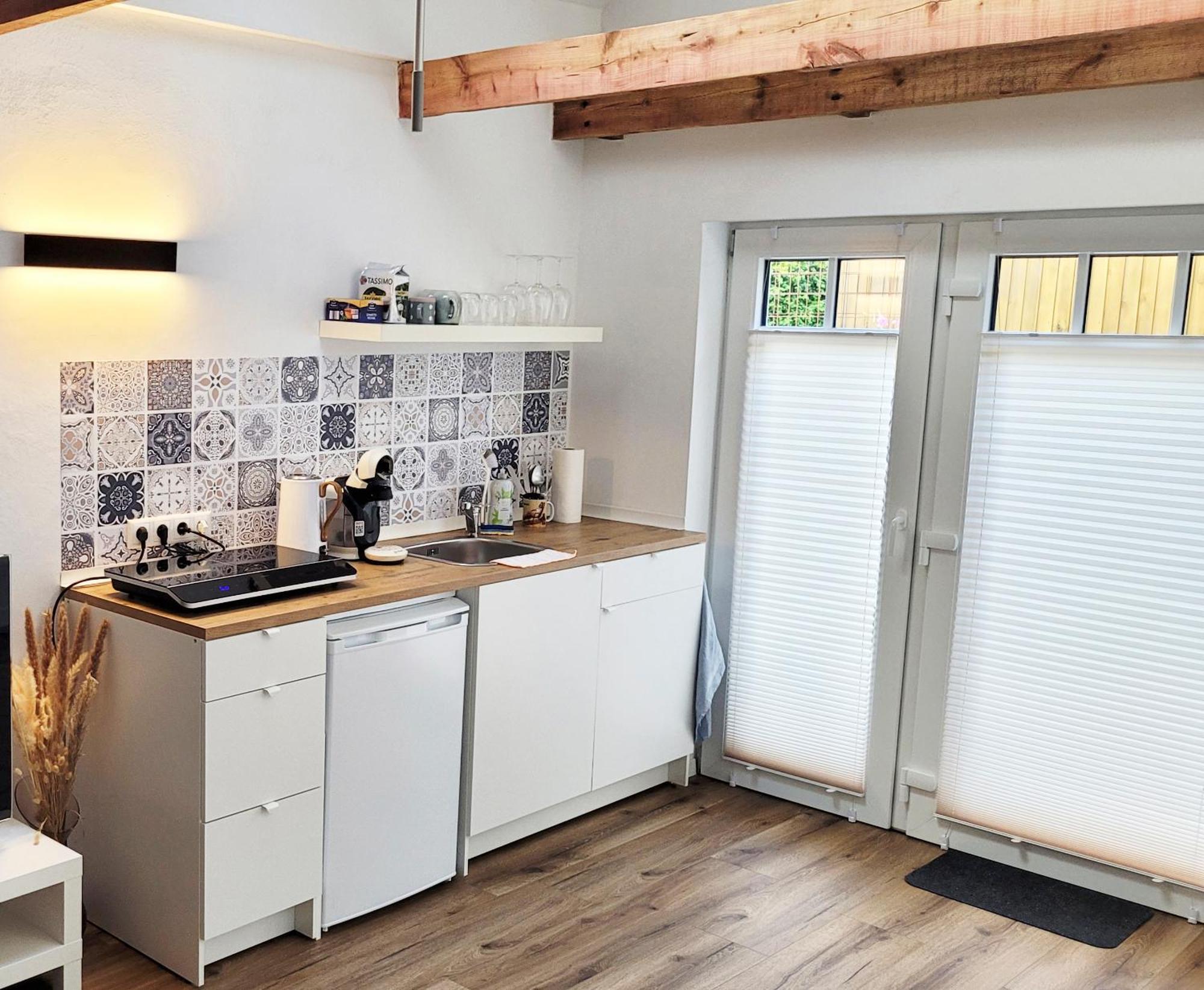 Modernes 1-Zimmer-Apartment Mit Galerie-Schlafkoje Im Skandinavischen Stil Ostenfeld  Exteriör bild