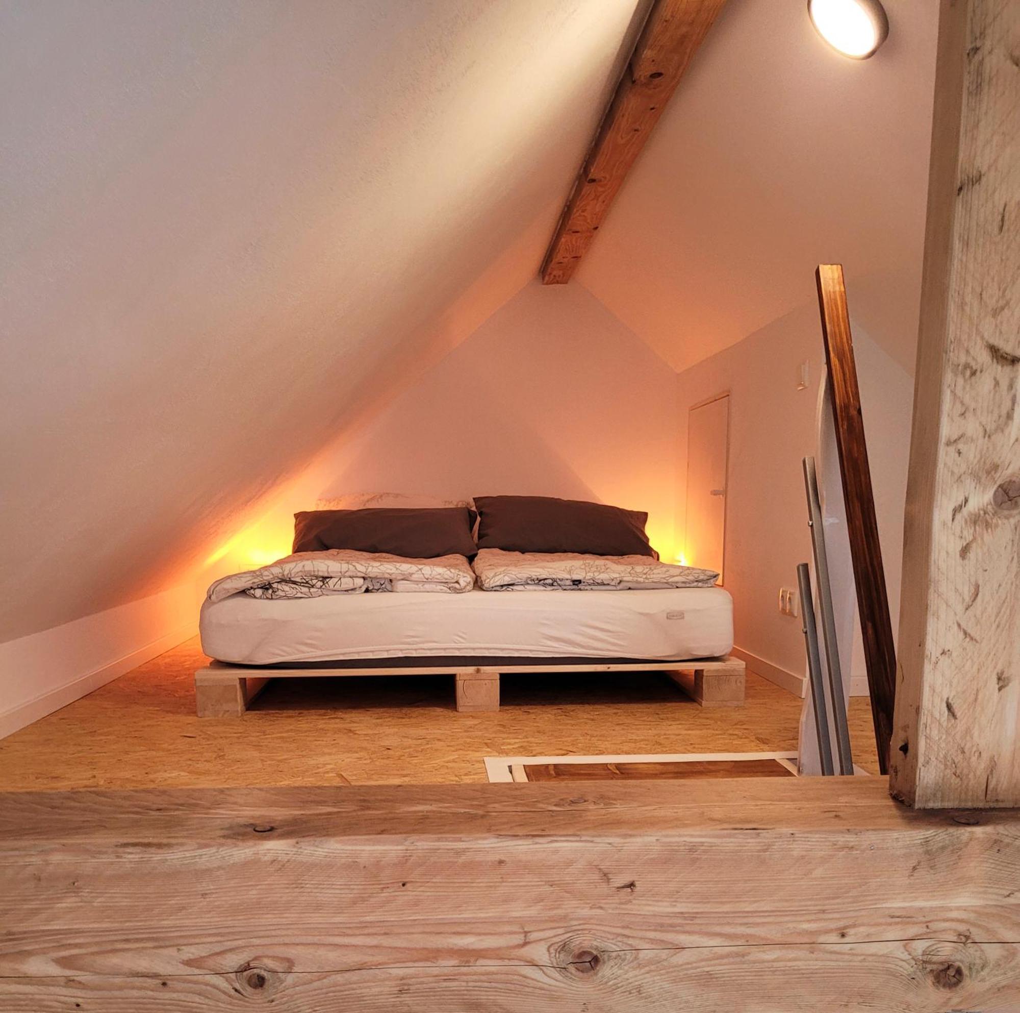 Modernes 1-Zimmer-Apartment Mit Galerie-Schlafkoje Im Skandinavischen Stil Ostenfeld  Exteriör bild