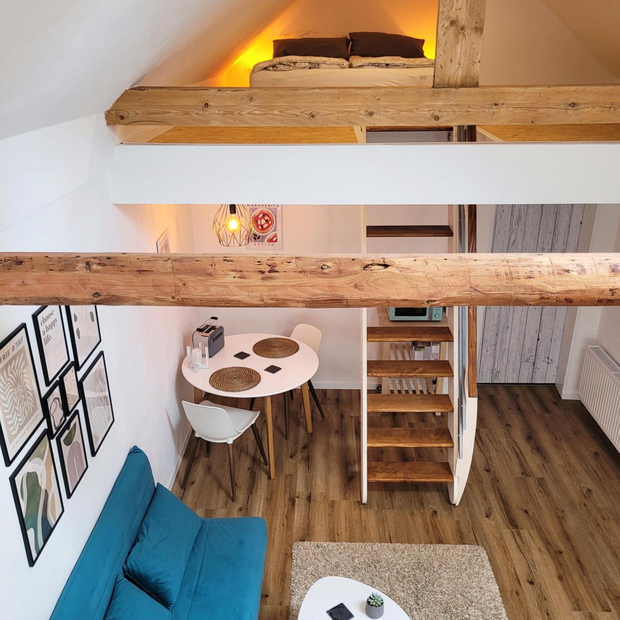 Modernes 1-Zimmer-Apartment Mit Galerie-Schlafkoje Im Skandinavischen Stil Ostenfeld  Exteriör bild